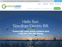 Tablet Screenshot of greenlogic.com